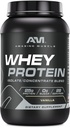 Amazing Muscle 100% syrovátkový protein Powder * Pokročilý vzorec s syrovátkovým proteinem jako primární složkou spolu s koncentrátem ultrafiltrovaného syrovátkového proteinu (Vanilla, 2 LB)