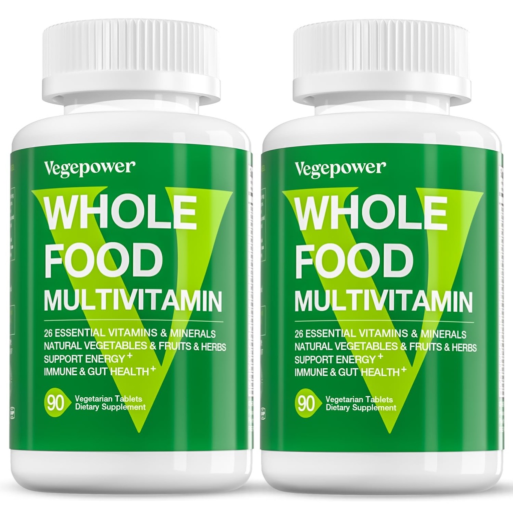 Vegan All Food Multivitamin pro muže, Methylovaný multivitamin pro muže a ženy, Organic Fruit and Veggies Dodatek, Herb & Houbová směs, Plant Omegas, Všechny přírodní, Non- GMO, 180 Počet