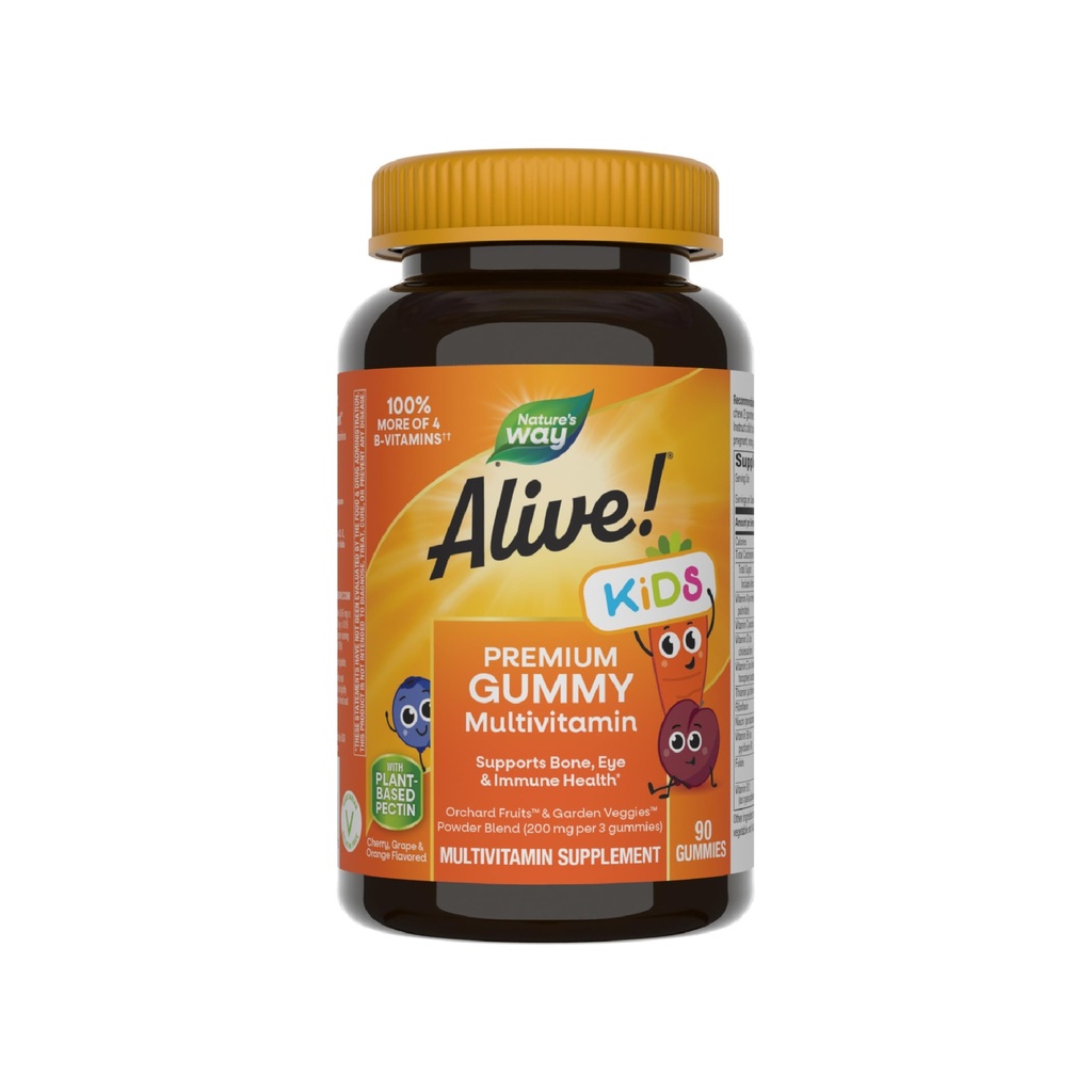 Příroda žije! Dětské Premium Gummy Multivitamin, Lepek zdarma, Vyrobeno s Pectin, 90 Gummies