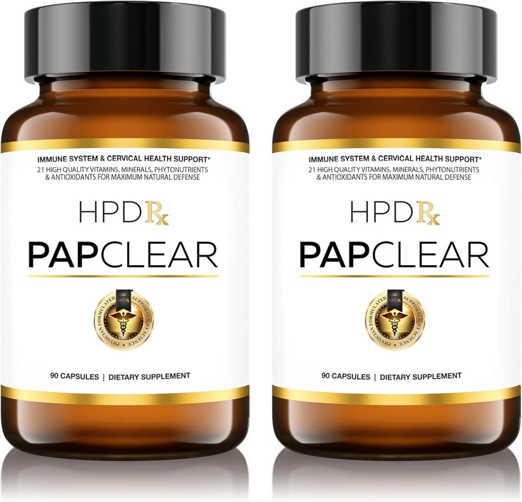 PAPCLEAR Lékař Vyrovnaný 124; Všechny přírodní imunitní podpora Dodatek 124; Pokročilý silný imunitní booster 124; 21 Vitamíny & Nutrients s organickým Shiitake Houba & Lycopene 124; 90 Kapsle 124; Balení 2