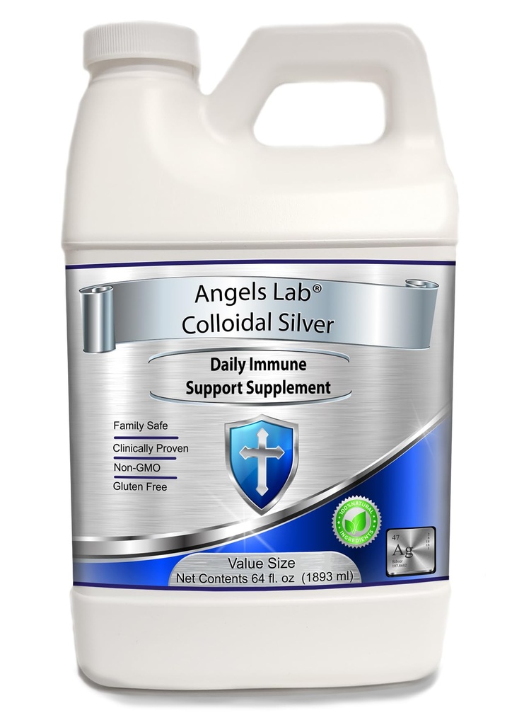 Koloidní stříbrná imunitní podpora 10 PPM Nano Liquid (64 fl oz)