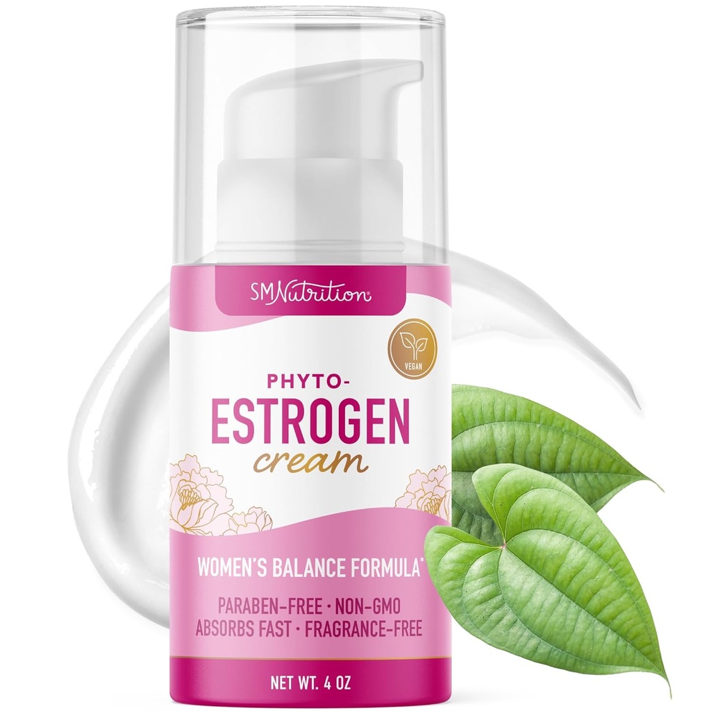 Phyto Estrogen Cream pro ženy s Wild Yam Is124; Plant Based Hot Flash, Menopause & Menstrual Cycle Support CLAS124; Black Cohosh, Dong Quai, Red Clover Is124; 96 Topical Services CLAS124; 4oz Pump Is124; Vegan, Paraben- Free