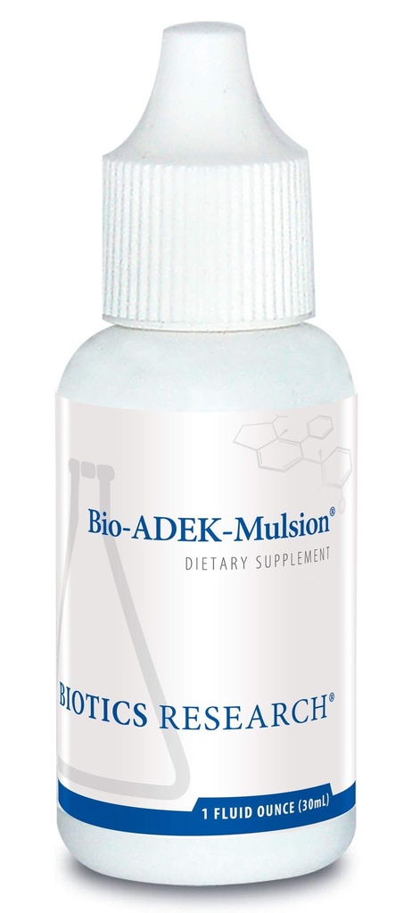 Biologický výzkum Bio Adek Mulsion - Emulgovaná formule, lepší biologická dostupnost, podporuje zdravé imunitní odpovědi, zdraví kostí, oční zdraví, kardiovaskulární zdraví, 1 fl oz