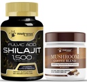 WELLNESS LABSRX Shilajit Pure Himalayan Capsules 15,000mg - Houbová směs kávy