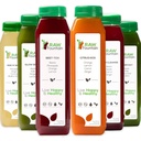 1 den Šťáva Čistota podle syrové fontány, Všechny přírodní syrové Detox Cleanse, Juighting for Body Reset, Studená lisovaná šťáva rychle, Skvělý způsob, jak Jumpstart zdravé stravy 6 lahví 12oz