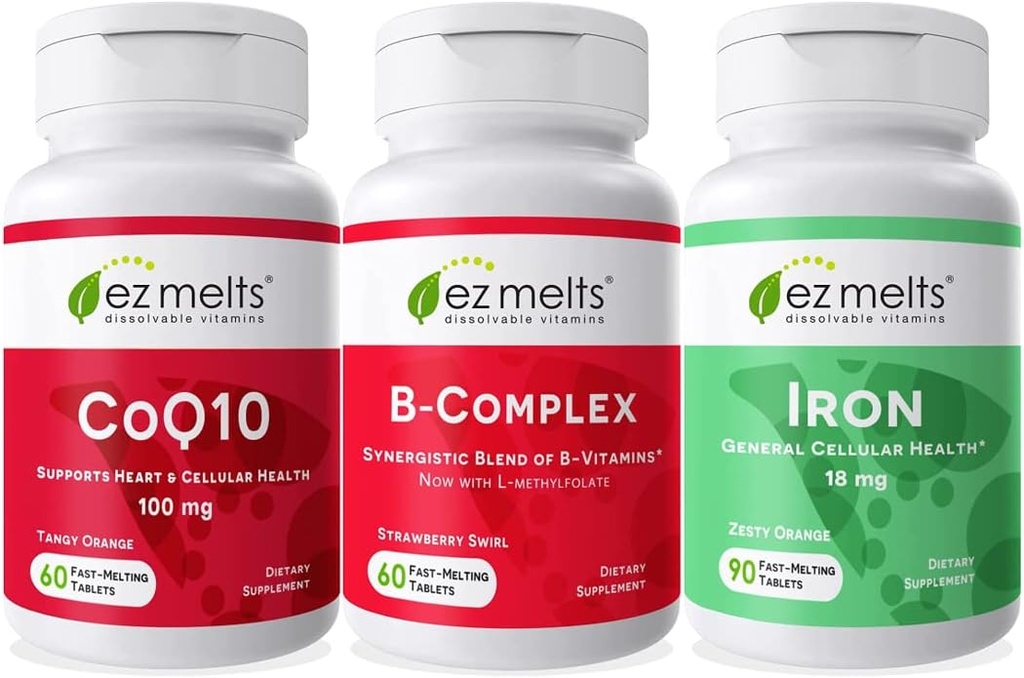 EZ Melts Essential Energy Bundle, Sugar- Free, 1-3-Month Supply