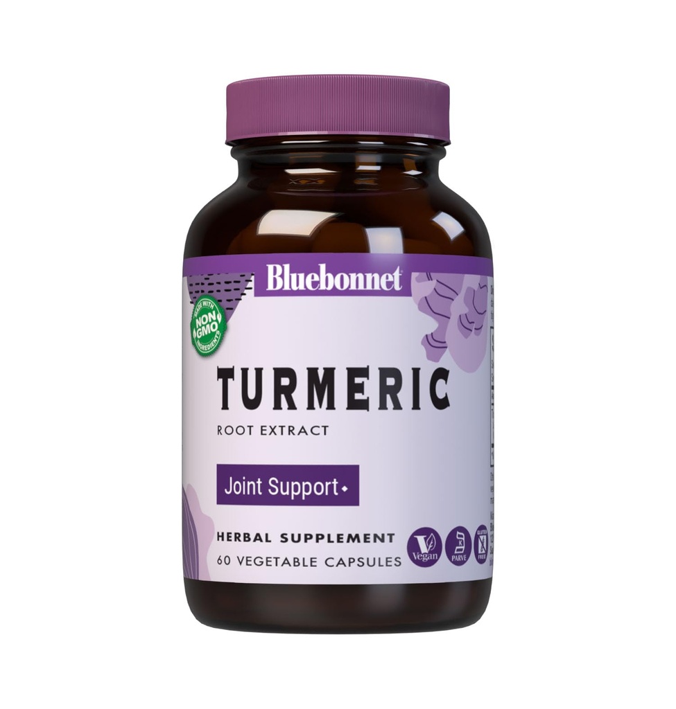 BlueBonnet Turmeric Root Extract Dodatek, 60 Počet