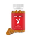Playboy - Maca Root Gummies pro ženy a muže (60 Počet - Peach ochucené) - Zvýšení sexuální vitality, Libido, plodnost - Maca Gummies dodatek - 100% přírodní, Vegan non GMO - 4: 1 Extract Maca Peruana