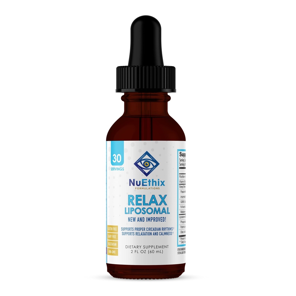 NuEthix Relaxations Relax Liposomální dodatek Formule na podporu relaxace & klid, 2 Fluid Ounces, 30 Služeb