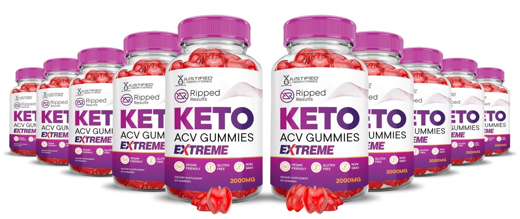 (10 Pack) Ripped Výsledky Keto ACV Gummies Extrémní 2000MG Ripped Výsledky Keto Gummies Apple Cider Ocet naplněný Pomegranate Beet Juice Powder B12 Vegan Non GMO 600 Gummys