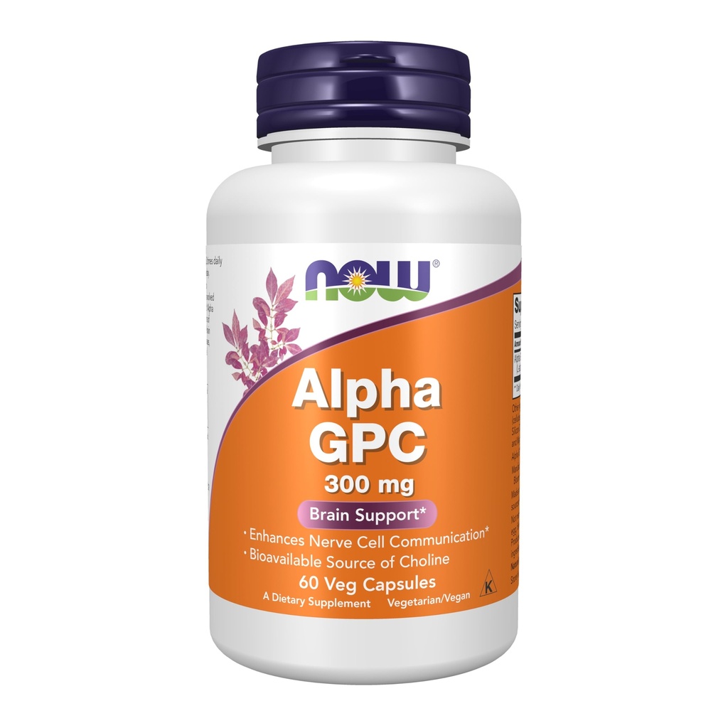 Foods Now Foods Alpha Gpc 300mg, 60 Veg Caps (balení po 2)