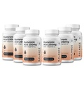 Čistá hyaluronová kyselina doplněk 250mg s vitaminem C 50mg, 120 Vegan Kapsle - Hydratace kůže pro přírodní lesk, vlasy, nehty, kost a společné zdraví Formule
