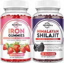 Železné gumy dodatek pro dospělé a děti 124; Shilajit Himalájské gumy 124; Bundle