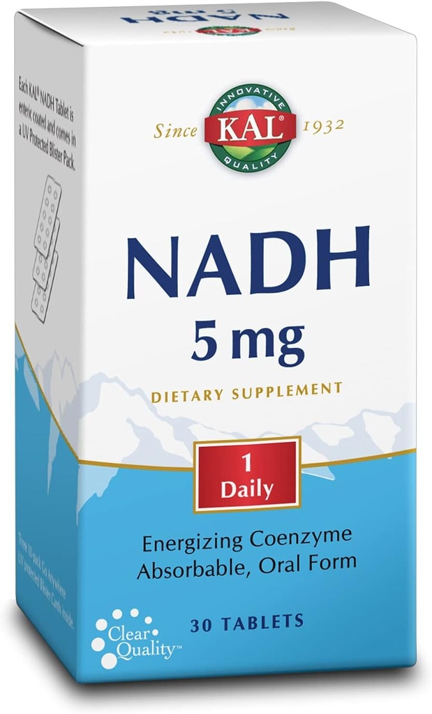 KAL 5 Mg Nadh tablety, 30 Počet