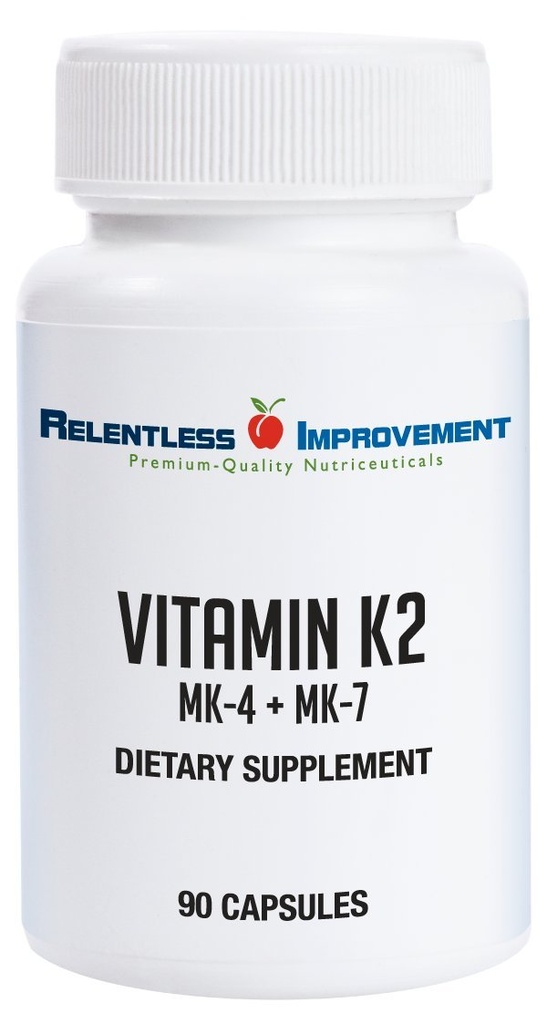 Přírodní vitamín K2 MK4 Plus vitamin K2 MK7 High- Potency 15,000mcg MK-4 + 60mcg MK-7 podporuje kostní a arteriální zdraví Vegi- Kapsle Soy- bez