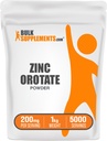 BulkSupplements.com Zinek Orotate Powder - Zinek Minerály Dodatek, pro imunitní podporu - Gluten Free, 200mg na Serving, 1kg (2,2 kg) (Balení po 1)