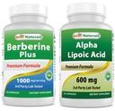 Nejlepší Naturals Berberine Plus 1000mg & Alpha Lipoic Acid 600 mg
