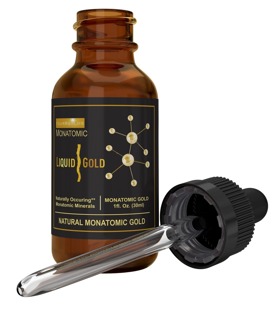 Ormus Monoatomic Gold Bohaté na čisté M- State Minerals & White Powder Gold - Pure 24k Gold -Trace Mineral Solution 1 oz