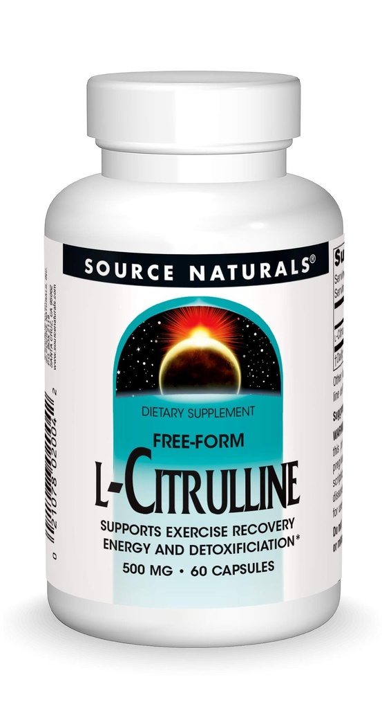 Zdroj Naturals L- Citrulline - Podporuje obnovu cvičení, energetiku a detoxikaci *, 500 mg - 60 Kapsle