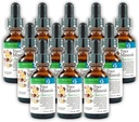 Morter Trace Minerals in Coloidal Suspension (12 Pack) Morter HealthSystem Best Process Alkalin - Nutrient Dense Trace Elements, Fulvic Minerals & Amino Acids