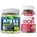 Vegan Omega 3 gumové 1000mg + doplněk železa 12.5mg