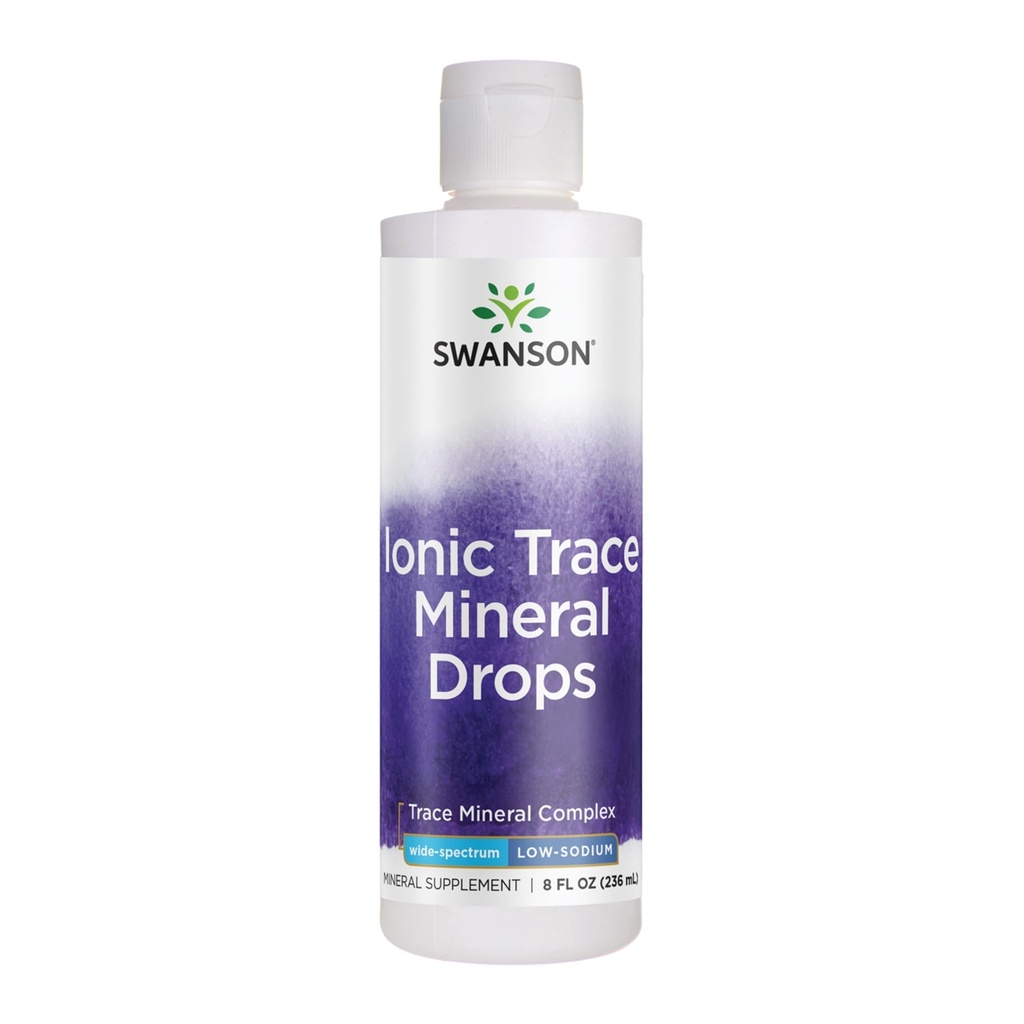 Swanson Koncentrace Minerální kapky 8oz- Kompletní Minerální komplex pro energii, hydratace, a Electrolyte Balance nad 72 Vysoké Absorpční iontové minerály, jako je hořčík, draslík, vápník (2 balení)