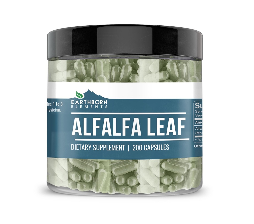 Alfalfa Leaf 200 Kapsle, čisté a neředěné, bez přísad