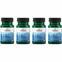 Swanson Lutein & Zeaxanthin Synergistické oční vidění Retina Macula dodatek (Lutein 20 mg & OmniXan Zeaxanthin 2 mg) 60 Softgels Sgels (4 balení)