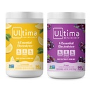Ultima doplňovač Electrolyte Powder Drink Mix Bundle - Sugar Free - Lemonade and Grape, 90 Servings - Hydration Powder - 6 klíčových elektrolytů a stopových minerálů - Keto Friendly, Non- GMO