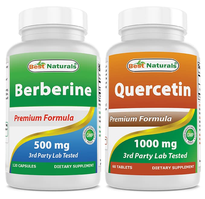 Nejlepší Naturals Berberine 500 m & Quercetin 1000 mg