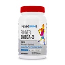 Runner Omega 3 Rybí olej - Trojitá síla Nutriční sportovní doplněk - Pomáhá podporovat srdce a společné zdraví pro běh s Omega - EPA & DHA - 1000 mg, 1 měsíc Kapsle pro muže a ženy