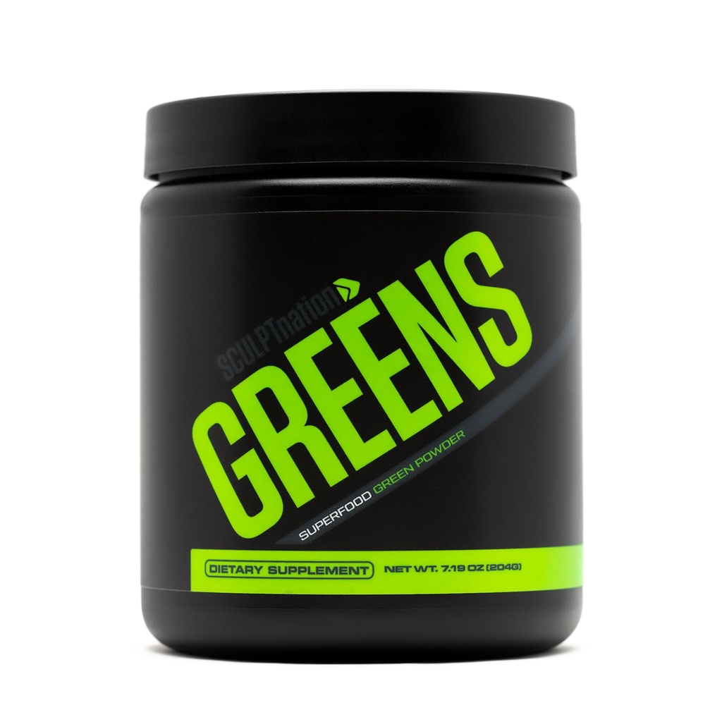 Sochařský národ V Shred Green - Premium Green Powder & Superfood Směs s kolagen na podporu kůže, trávení, a energie - 30- denní dodávky