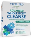 Vital Pro Naturals - Advanced All Body Clearse with Milk Thistle, Magnesium, Cape Aloe, and Herbs for Occasional Constolly and Health Elimination, 2- Part 14 Day Kit, 56 Kapsle
