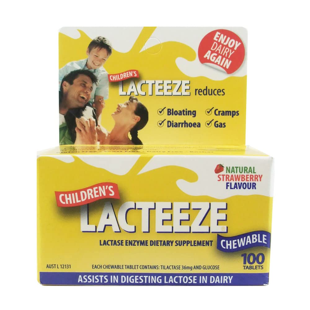 Laceeze Children 100 žvýkací tablety Strawberry by Gelda Scientific