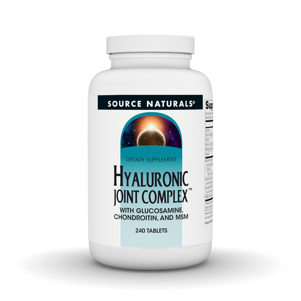 Zdroj Naturals Hyaluronic Společný komplex s Glucosamine, Chondroitin & MSM Extra síla - 240 Tablety