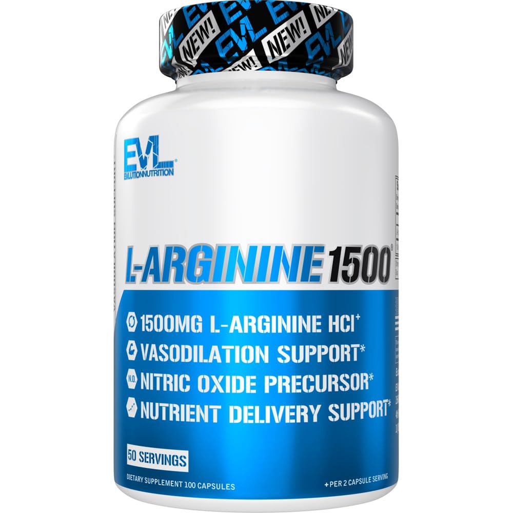 Eluce Nutrition Nitric Oxide Booster L- Arginin Supplement - High potency Nitric Oxide Supplemente with 1500mg L Arginin HCL for Enhanced Pumps Energy Muscle Growth and Vascularity NO Booster