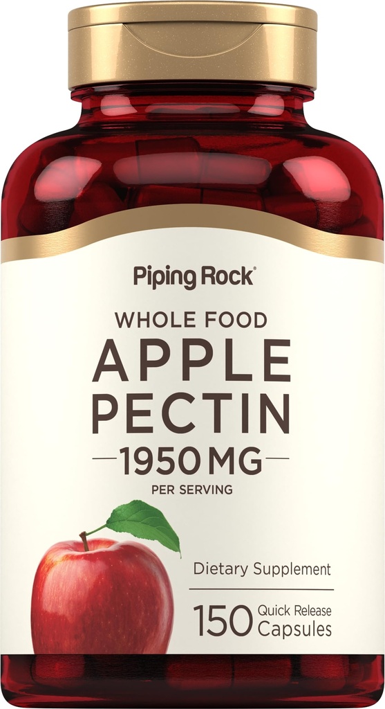 Piping Rock Apple Pectin Kapsle 124; 1950 mg Př
