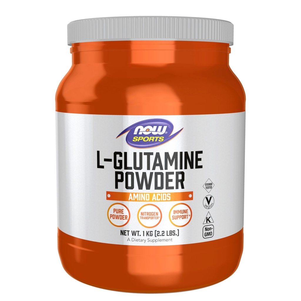 Nyní Potraviny Sportovní výživa, L- glutamin čistý prášek, dusík transportér *, aminokyselina, 35.3-Ounce