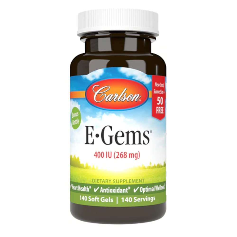 Carlson E- GEMS - 400 IU - 140 Softgels