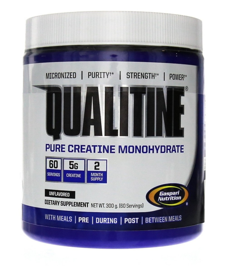 Gaspari Nutrition Čisté Creatin Monohydrát, 5g čisté Creatin, Zvýšení svalů a velikosti (Neochucené, 60 Služeb)