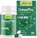 2000 MG Plant- based Detox Cleanse - Natural Toxin Flush for Jaterní, Gut & Colon - Antioxidant & Digestive Support - Zeolit Detox - Fast- acting Detox Complex for Women & Men - 60 Kapsle