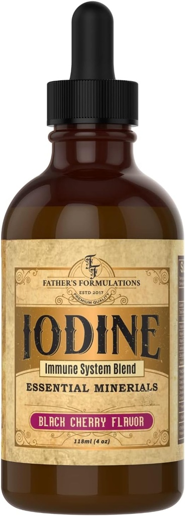 otcova doporučení Jód dodatek Kapky 4oz - Velký Ochutnávání, Vysoce Absorbovatelné, imunitní systém pro podporu štítné žlázy, Focus & Energy