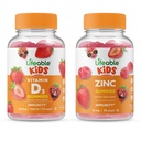 Živý vitamín D Děti + Zinkové děti, Gummies Bundle - Velký Ochutnávání, Vitamin dodatek, gluten zdarma, GMO zdarma, Žvýkací žlab