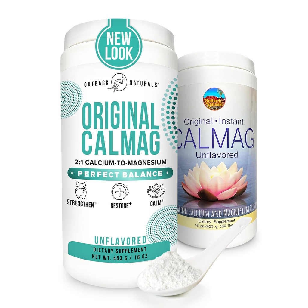 Vysoká absorpce 2: 1 CalMag vápník Magnesium Citrát dodatek, vápník Gluconate prášek, podporuje Stress Relief, Spánek a kost Síla minerální nápoj, bez příchutí 16.5 oz (balení po 1)