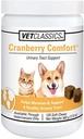 Vet Classics Cranberry Comfort Nutriční Trakt Pet Dodatek pro psy, Kočky - Udržuje Psí močová měchýř zdraví, Kočičí močová měchýř Control - Pet doplňky pro Inkontinence - 120 měkkých žvýkaček