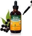 Herb Pharm Certified Organic Black Elderberry Liquid Extract pro podporu imunitního systému, Organic Cane Alkohol, 4 Ounce