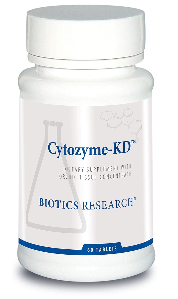 Biotika Výzkum Cytozyme KD Neonatální ledviny, Podporuje renální zdraví, srdce zdraví, SOD, Kataláza, potentní antioxidační aktivita, 60 tablet