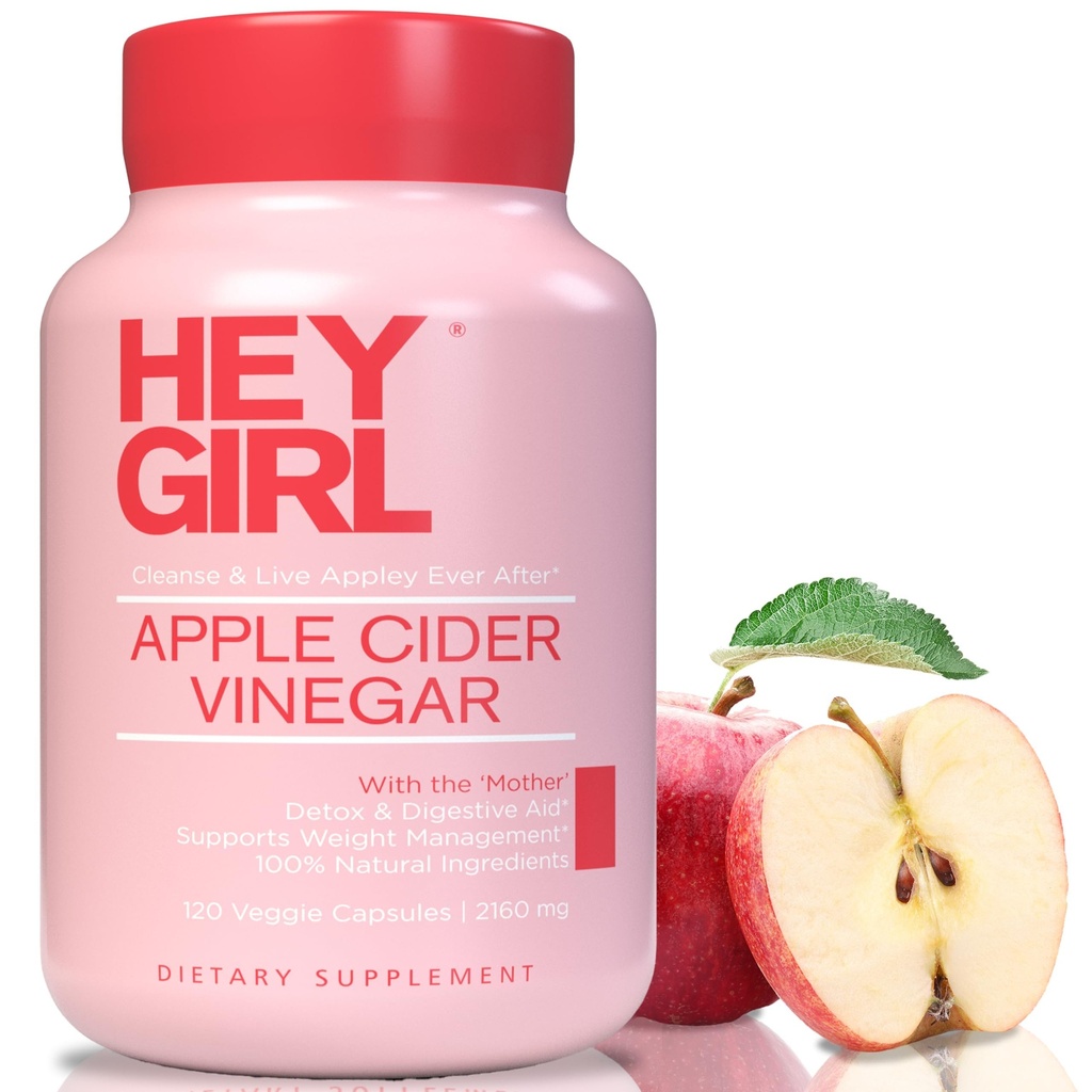 Apple Cider Ocet Kapsle s Matkou - 2160mg Apple Cider Ocet pilulky s Cayenne Pepper - 120 Vegan ACV Kapsle s matkou pro Detox Cleanse, Keto, Digestion & Bloating