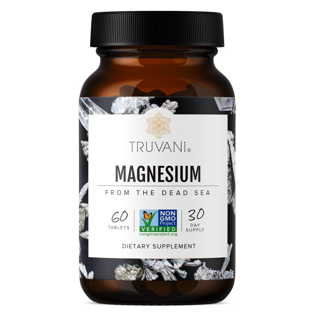Truvani Magnesium 400mg Oxide Tablety 124; 60 Tablety 124; Podporuje klid a spánek, zdravé kosti, svalové zdraví, stravitelné zdraví 124; Non- GMO, Vegan pilulky