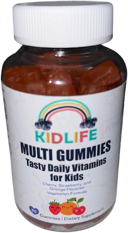 KJ3 Essentials KIDLIFE Daily Gummies - Vitamíny pro děti 90 hrabě Vegan. Imunitní podpora. Měkké a chutné